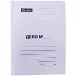 Скоросшиватель "Дело" белый пробит. 400 гр/м OfficeSpace 257319