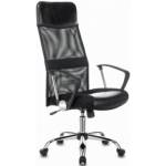 Кресло руководителя Бюрократ CH-600SL черное эко.кожа/сетка крестов. металл хром/1380230