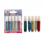 Гель 5 цв. 5 мл Луч с блестками 12С 761-08