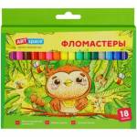 Фломастер 18 цв. ArtSpace Милые зверушки 26926