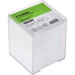 Блок для записей 9х9х9 мм белый в подставке СТАММ БЗ-999601