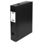 Короб архивный 70 мм пластик на кнопке 368414 черный