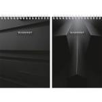 Блокнот А5 80 л. (спираль) П-П Геометрия в черном-2 Б80-4694