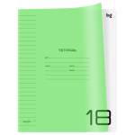 Тетрадь 18 л. (линия) БиДжи UniTone. Neon пластик.прозрачн. обложка салатов.Т5ск18_пл 08935 