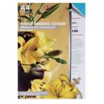 Лист А4 обложечный, бумажн. кожа 230 г/м. темно-синий 100 л. 3919