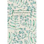 Блокнот-бизнес А6 96 л. Greenery Pattern 3274 тв. обл.