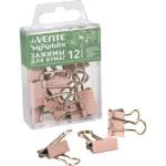 Зажим канц. 19 мм deVENTE sigNATURE пудрово-розовый 4131503