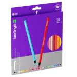 Карандаши цв. 24 цв. Berlingo SuperSoft. Blackwood черн.дерев. SS01824