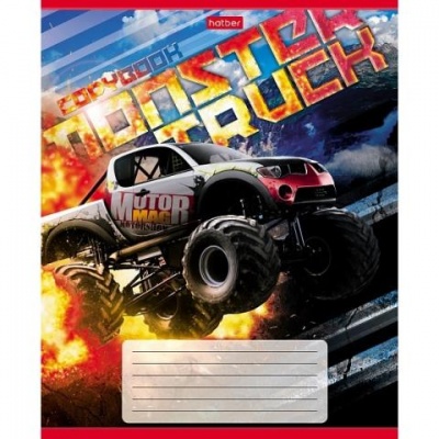 Тетрадь 24 л. (клетка) Хатбер MonsterTruck 24Т5В1