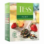 Чай Tess Flirt зеленый с клубникой и персиком 100 пакетиков 1476-09