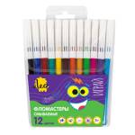Фломастер 12 цв. Лео Играй LPFPW-12 смываемые
