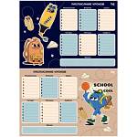 Расписание уроков А3 БиДжи Пиши-Стирай School - is cool 367881 гориз.
