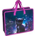 Папка д/тетрадей А4 deVENTE 8057553 Beautiful cat с ручками и расшир.