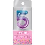 Свеча-цифра deVENTE 9060504 Degrade "5"