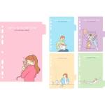 Разделитель А5 5 л. без индексации мелован картон 210г deVENTE Cat&Me 3051412