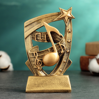 Фигура наградная, кубок «Музыкальное открытие», 9×4×14 см 9949301