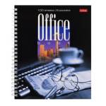 Тетрадь 100 л. (спираль) Хатбер Офис-очки (с карманом) 100Ткм5В1гр_00009