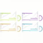 Набор чертежный большой Berlingo Color (теуг. 2шт, линейка 30 см, транспортир) 30504