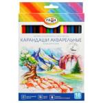 Карандаши цв. 18 цв. акварельные Гамма Классические с кистью 221118_03_03
