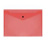 Папка - конверт А4 на кнопке СТАММ красная ММ-32275