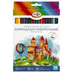 Карандаши цв. 36 цв. акварельные Гамма Классические с кистью 221118_05_05