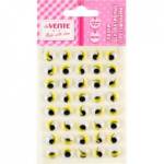 Глазки декоративные deVente 8001037 10 мм 40 шт. желтый