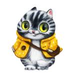 Деревянный пазл 53 дет. Кот в курточке 25*20 см MPZCAN25-M