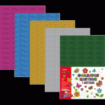 Фоамиран цветной А3 5 цв. deVente с блестками 8013803 