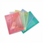 Папка - конверт А4 на кнопке Бюрократ PK870 ассорти 816707 вертикальная с расширением