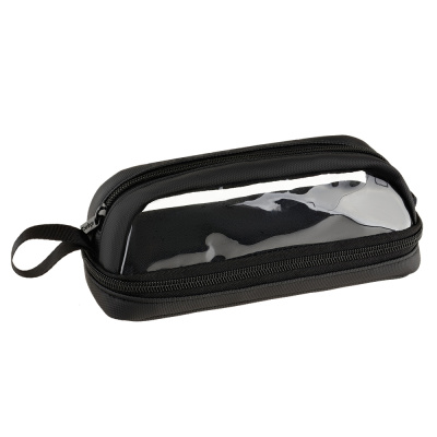 Пенал Berlingo Black clarity 2 отд, 215*80*70, полиэстр. экокожа BR-PM-130601