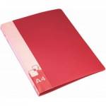 Папка с 4-мя D-кольцами 40 мм Бюрократ 0840/4DRED 816578 красный