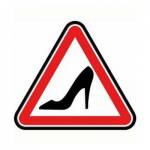 Наклейка информационная Женщина за рулем 9-81-0005 145х145