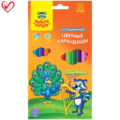Карандаши цв. 12 цв. Мульти-Пульти толст. СР_11500