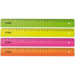 Линейка пластмас. 25 см СТАММ флюо ЛН21/ЛН210