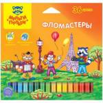 Фломастер 36 цв. Мульти-Пульти Енот во Франции 16674