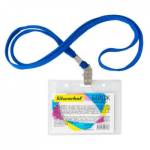 Бейдж 90х60 Silwerhof 380011-00 гориз. шнур темно-синий 1171243