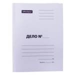 Скоросшиватель "Дело" белый пробит. 260 гр/м OfficeSpace 257317 немелов.