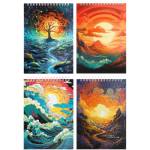 Блокнот А5 80 л. (спираль) БиДжи Сказочный мир твердая обложка 12775