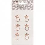 Скрепки 19 мм х 30 мм deVENTE Gold Rose 4135011 6 шт. блистер