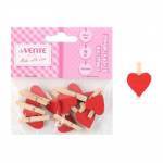 Прищепки декоративные deVENTE 8120201 Hearts 10 шт.