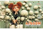 Альбом д\рис. 40 л. Апплика Милая девочка мел.карт. С0220-69