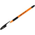 Ручка шариковая СТАММ Орбита-150 РШ-31674 0,7 масл. черная грип оранж.корп.