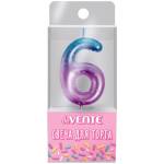 Свеча-цифра deVENTE 9060505 Degrade "6"