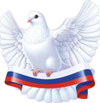 90000985 Голубь триколор украшение на скотче