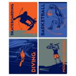 Тетрадь 48 л. (клетка) БиДжи Мужской спорт Т5ск48 12268