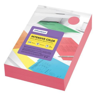 Бумага ксер. А4 500 л. OfficeSpace Intensive Color 361620 красный