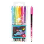 Набор гел ручек 6 цв. ArtSpace Abstraction 1мм неоновые GP6_96910