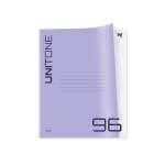 Тетрадь 96 л. (клетка) БиДжи UniTone Neon пластик. обложка неон сиреневый Т5ск96_пл 06453 