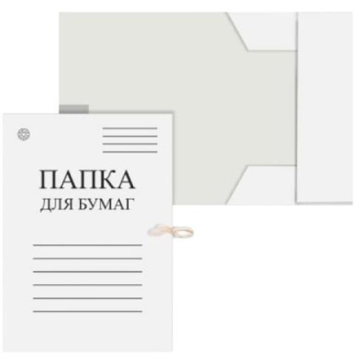Папка для бумаг с завязками Dolce costo Д00650 400 г/м немел.