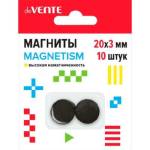 Магниты deVENTE Magnetizm 20х3 мм 10 шт ферритовые черные 8000402